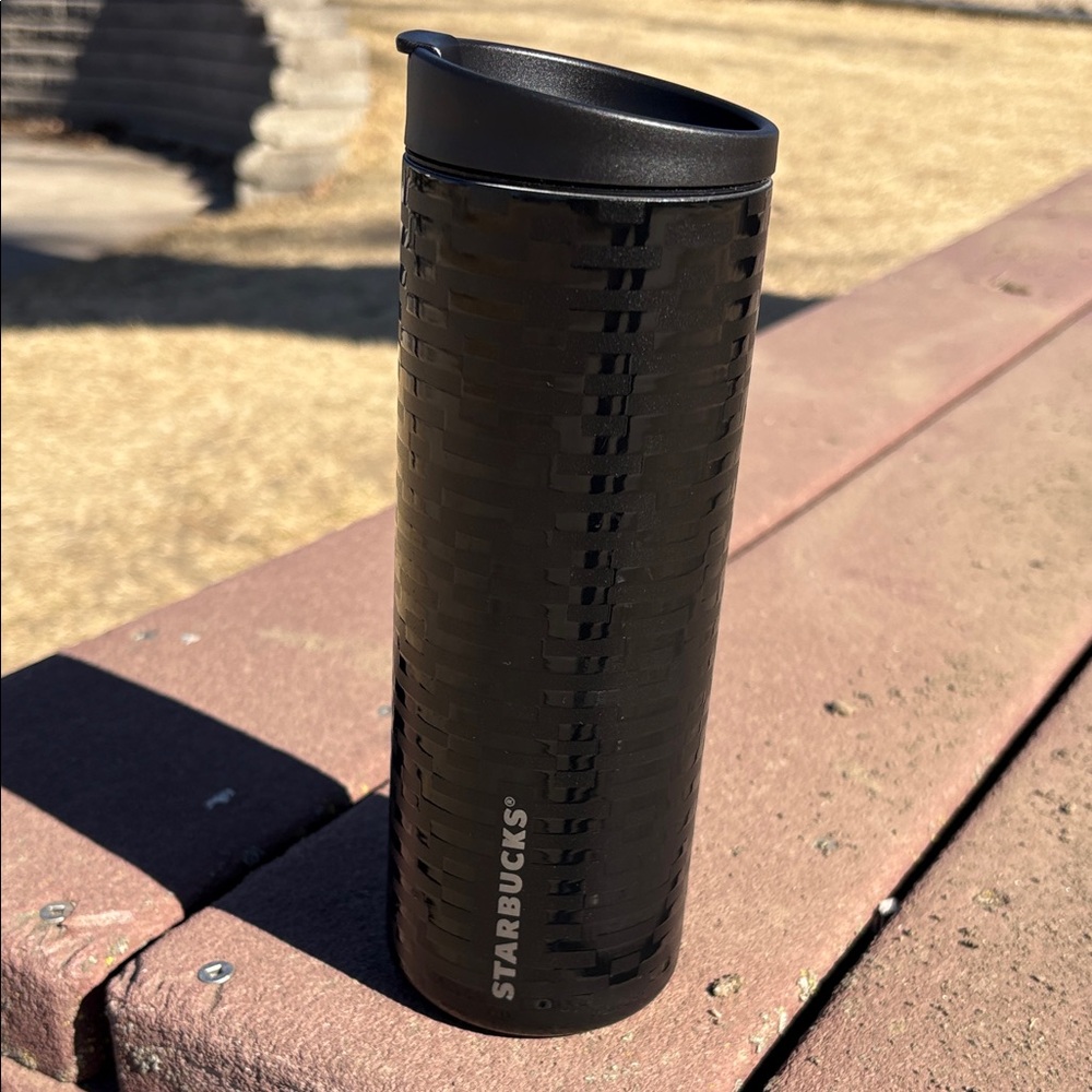 Starbucks Matte Black Textured Tumbler